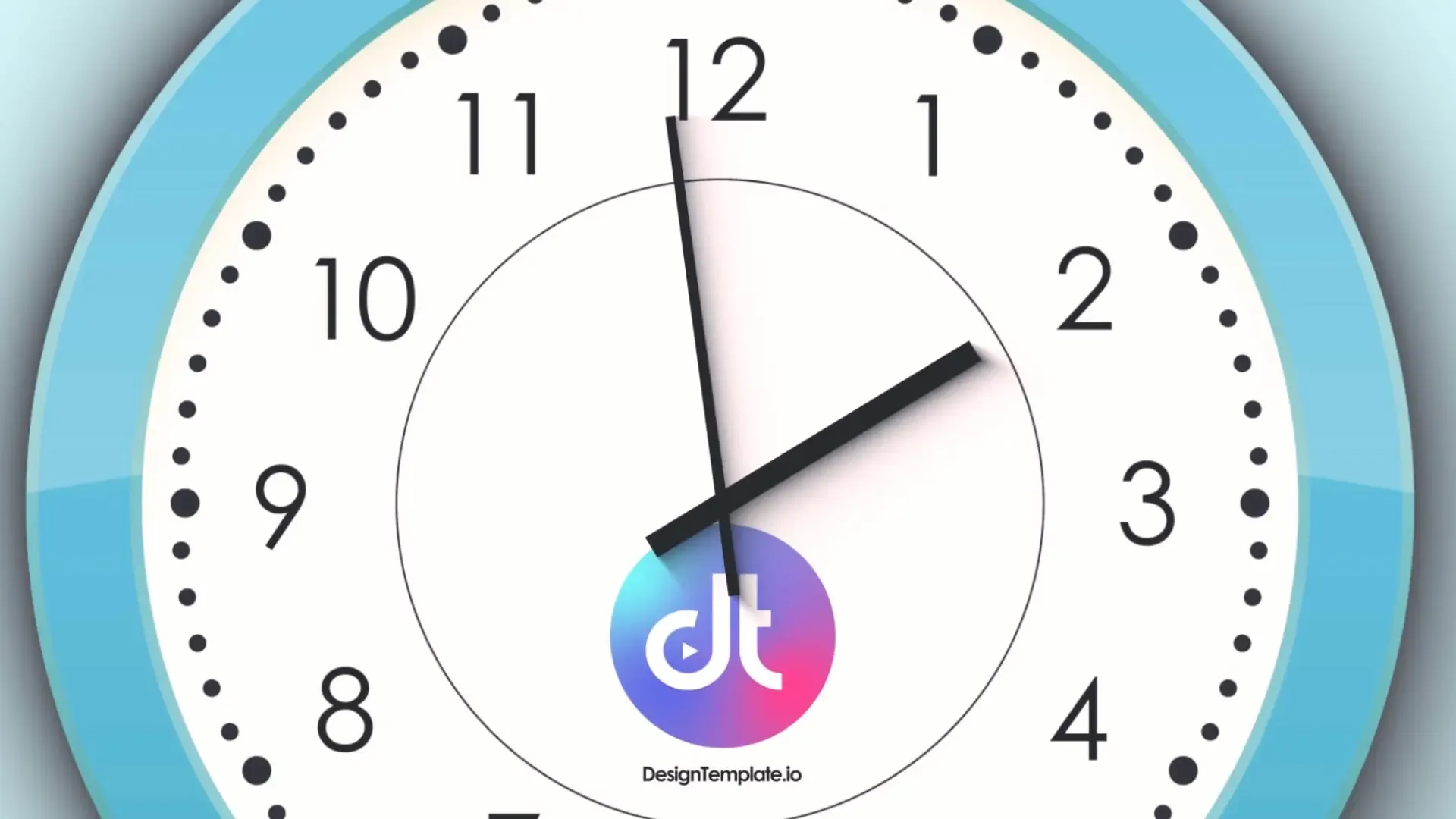 Unique Clock Logo Reveal